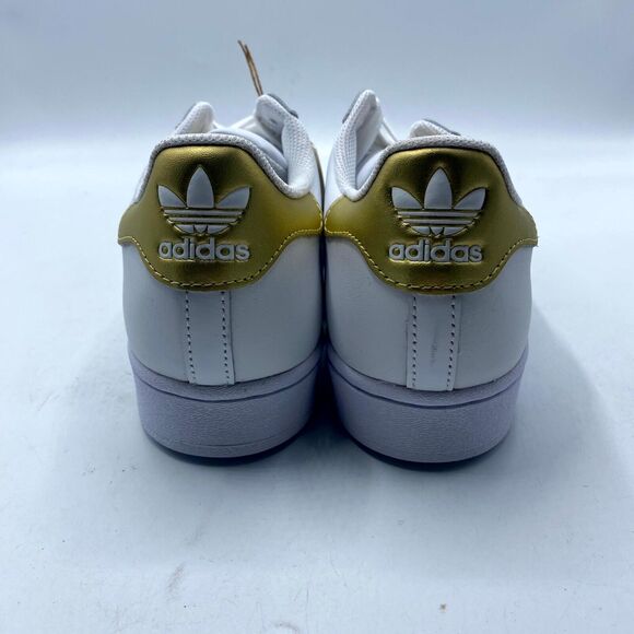 Adidas Superstar Sneaker White Gold FX7483 Women's Size 9.5 NEW - Picture 5 of 11